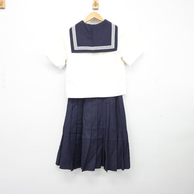 【中古】東京都 実践女子学園中学校 女子制服 4点（セーラー服・スカート）sf039305