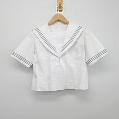 【中古】滋賀県 膳所高等学校 女子制服 2点（セーラー服・スカート）sf039309