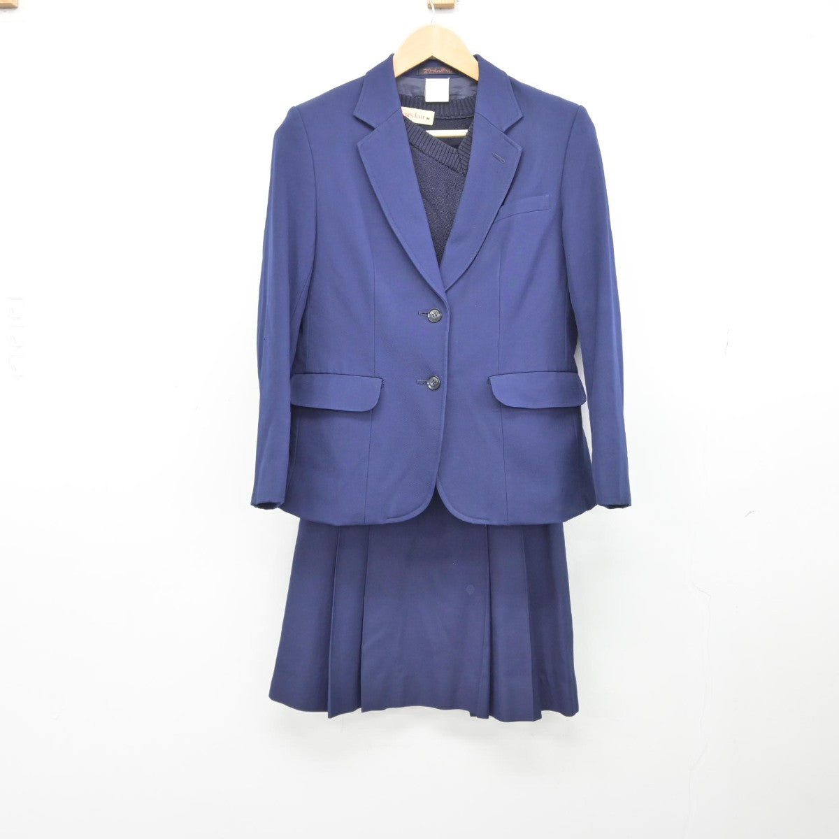 【中古】埼玉県 大宮光陵高等学校 女子制服 4点（ブレザー・ニット・ベスト・スカート）sf039318