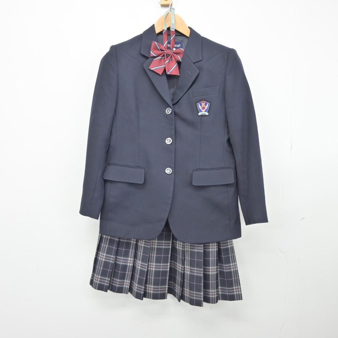 【中古】千葉県 麗澤中学・高等学校 女子制服 4点（ブレザー・ニット・スカート）sf039319