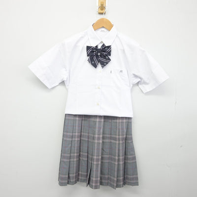 【中古】東京都 目黒学院高等学校 女子制服 4点（シャツ・スカート）sf039342