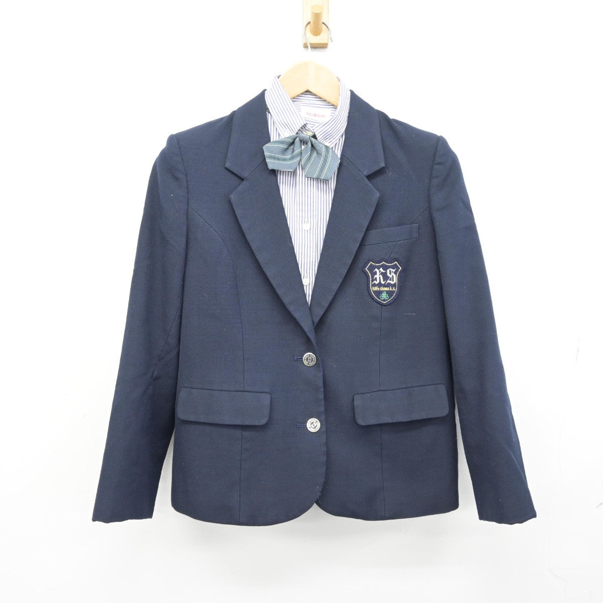 【中古】山梨県 甲府昭和高等学校 女子制服 4点（ブレザー・シャツ）sf039349