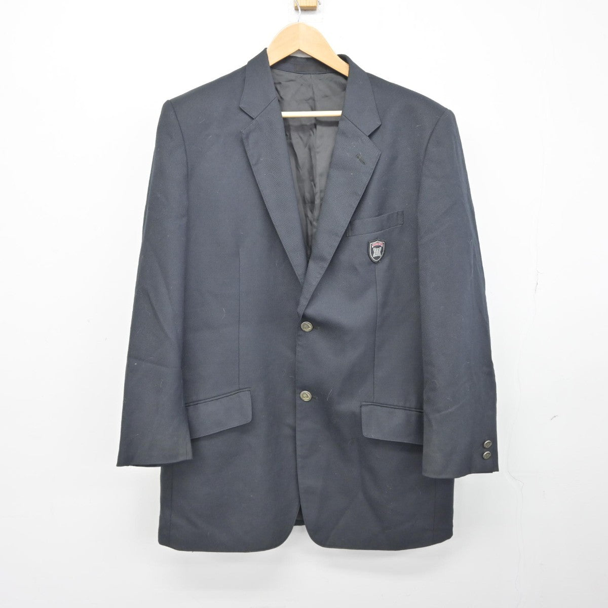 【中古】東京都 町田市立山崎中学校 男子制服 3点（ブレザー・ズボン）sf039356