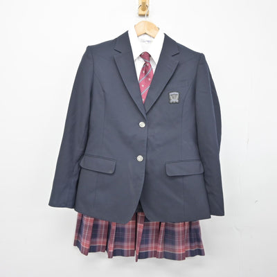 【中古】千葉県 昭和学院中学校 女子制服 4点（ブレザー・シャツ・スカート）sf039367