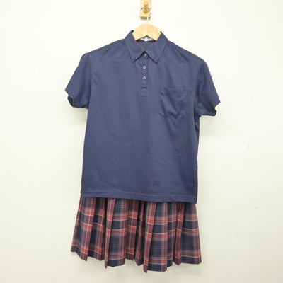 【中古】千葉県 私立昭和学院中学校 女子制服 2点（シャツ・スカート）sf039368