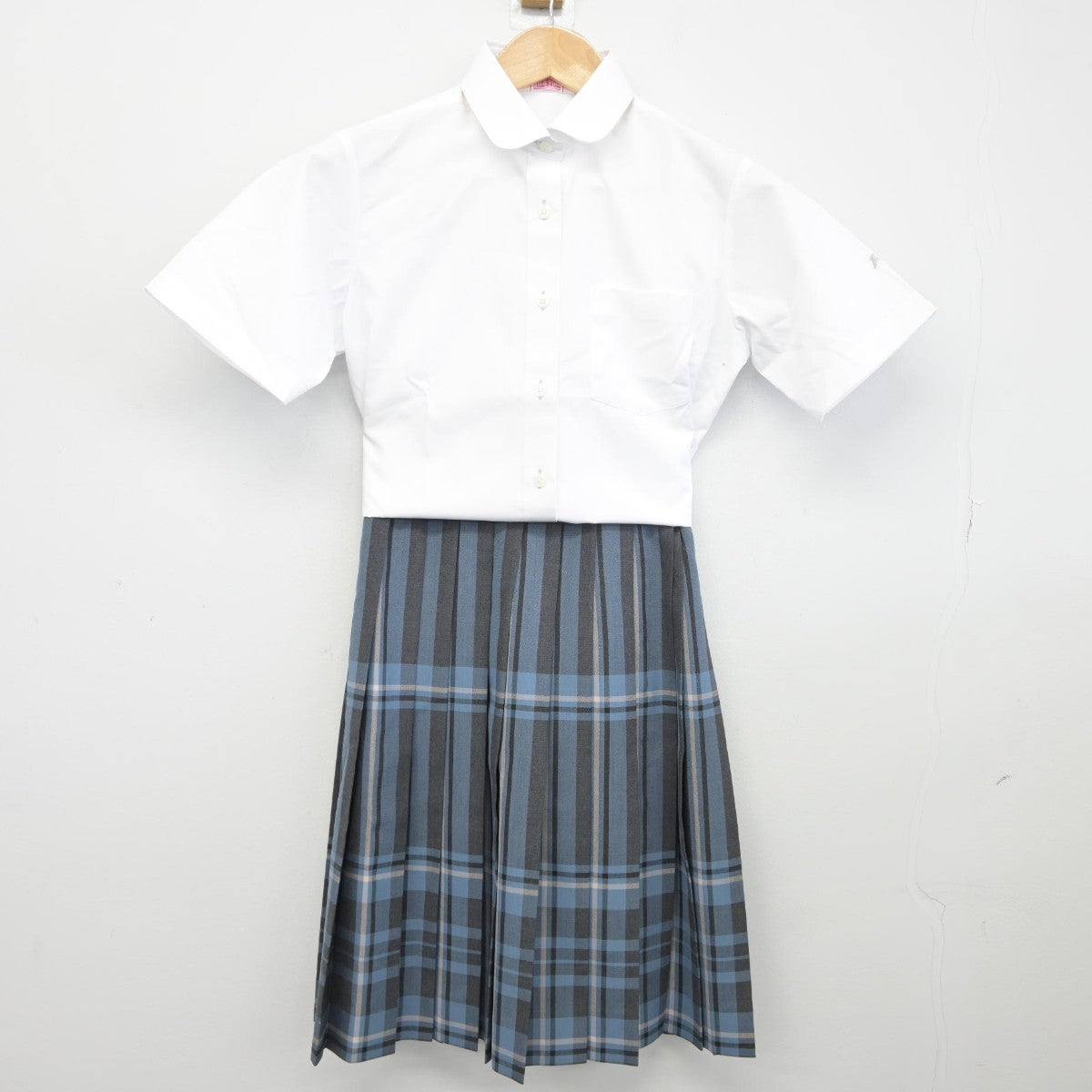 【中古】埼玉県 開智学園 中学･高等学校 女子制服 2点（シャツ・スカート）sf039370