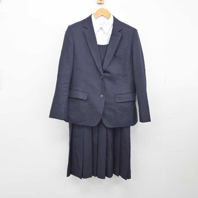 【中古】福岡県 八幡高等学校 女子制服 3点（ブレザー・シャツ・ジャンパースカート）sf039419