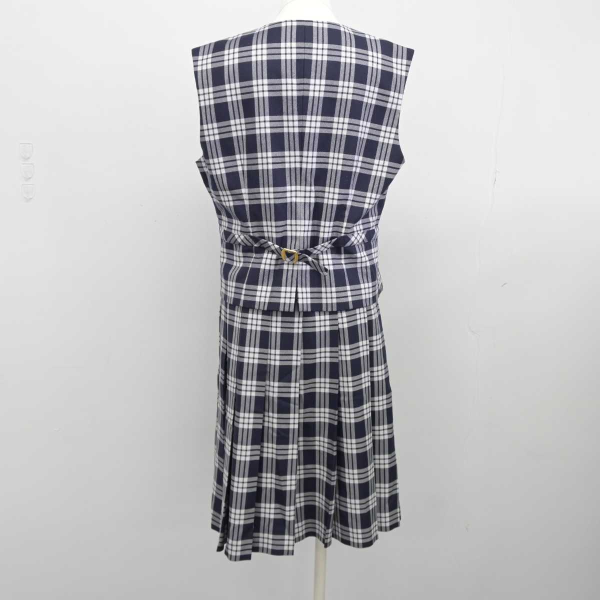 【中古】宮城県 聖和学園高等学校 女子制服 4点（ブレザー・ベスト・スカート）sf039434