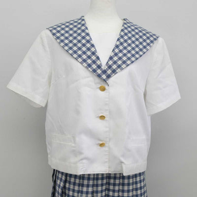 【中古】宮城県 聖和学園高等学校 女子制服 2点（セーラー服・スカート）sf039435