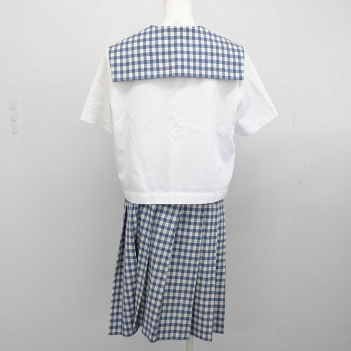 【中古】宮城県 聖和学園高等学校 女子制服 2点（セーラー服・スカート）sf039435