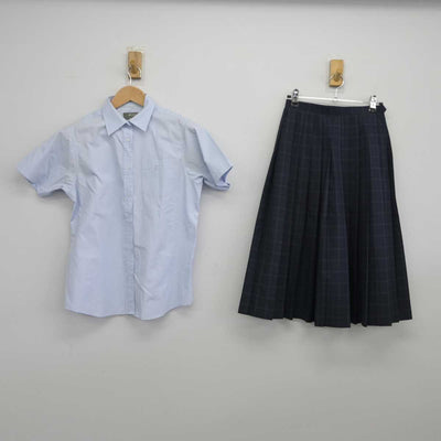 【中古】東京都 立石中学校 女子制服 3点（シャツ・スカート）sf039439