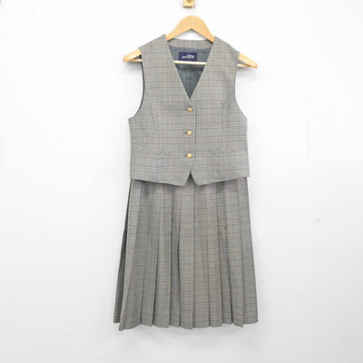 【中古】北海道 北海道石狩翔陽高等学校 女子制服 5点（ブレザー・ベスト・スカート）sf039442