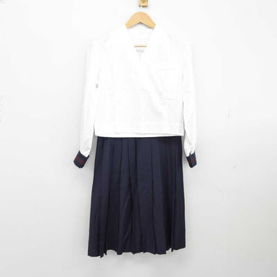 【中古】東京都 松蔭学園 松蔭中学校 女子制服 2点（シャツ・スカート）sf039445