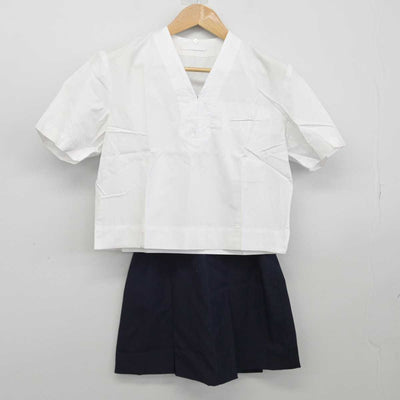 【中古】東京都 松蔭学園 松蔭中学校 女子制服 2点（シャツ・スカート）sf039446