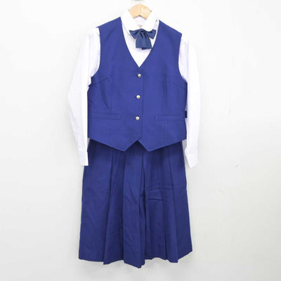 【中古】岩手県 不来方高等学校 女子制服 7点（ブレザー・シャツ・ベスト・スカート）sf039447