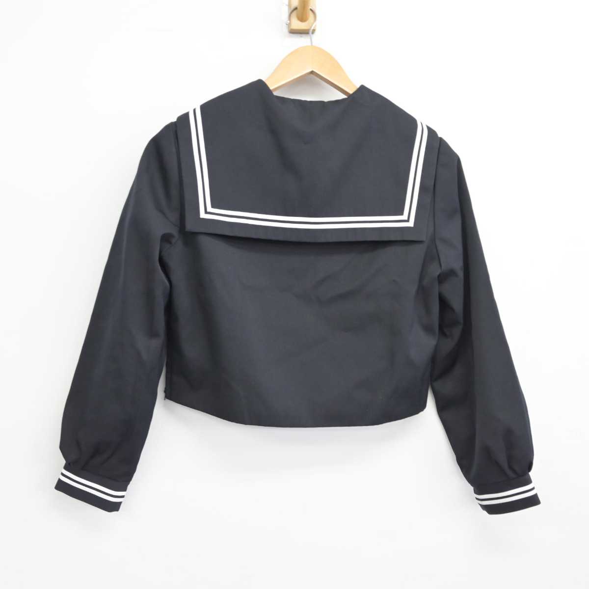 【中古】北海道 厚南中学校 女子制服 3点（セーラー服・スカート）sf039450