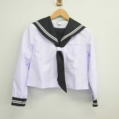 【中古】北海道 厚南中学校 女子制服 4点（セーラー服）sf039451