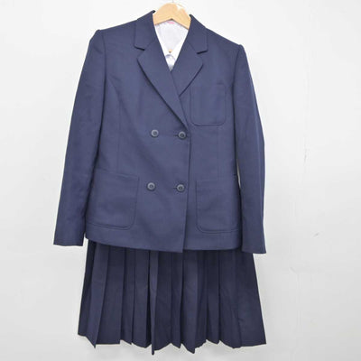 【中古】栃木県 宮の原中学校 女子制服 4点（ブレザー・ベスト・シャツ・スカート）sf039462