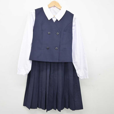 【中古】栃木県 宮の原中学校 女子制服 4点（ブレザー・ベスト・シャツ・スカート）sf039462