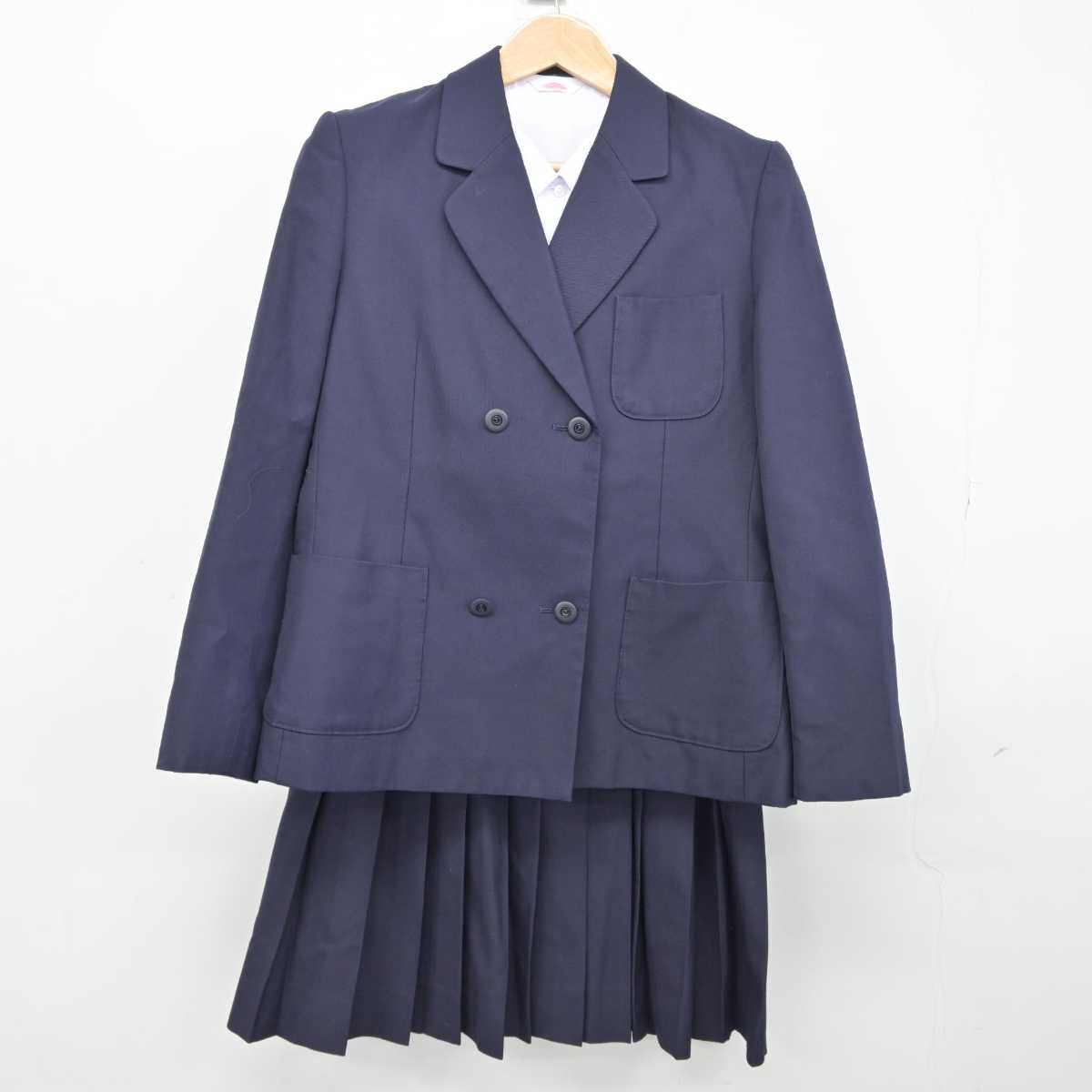 【中古】栃木県 宮の原中学校 女子制服 3点（ブレザー・シャツ・スカート）sf039463