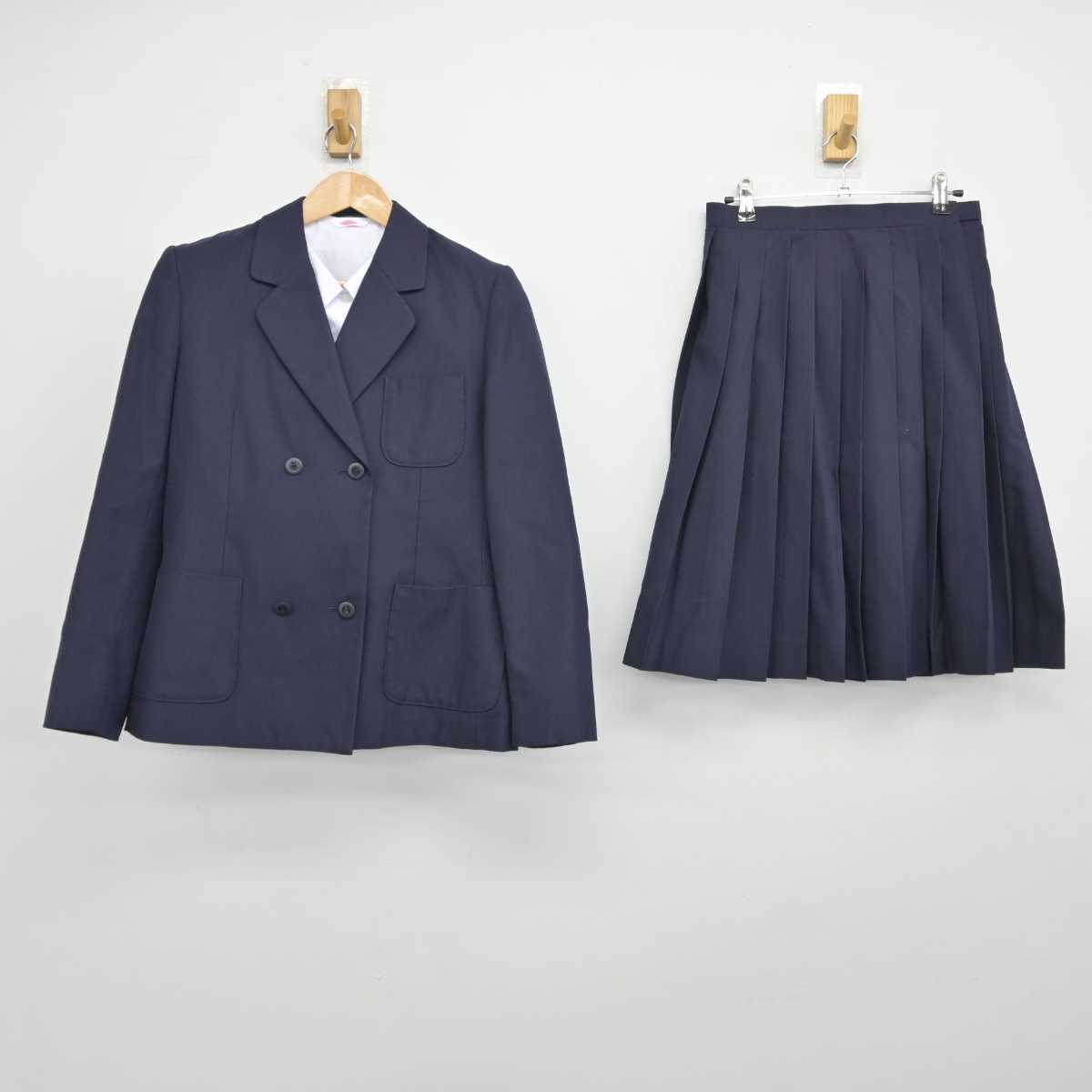 【中古】栃木県 宮の原中学校 女子制服 3点（ブレザー・シャツ・スカート）sf039463