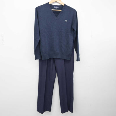 【中古】栃木県 宮の原中学校 女子制服 2点（ニット・ズボン）sf039464