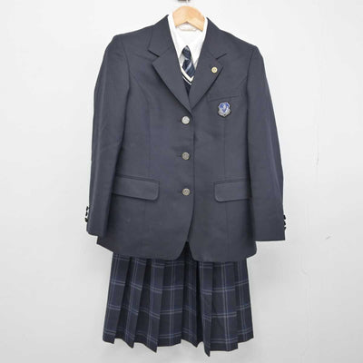 【中古】兵庫県 伊丹高等学校 女子制服 7点（ブレザー・ニット・シャツ・スカート）sf039468