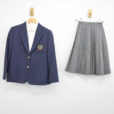 【中古】東京都 羽田中学校 女子制服 3点（ブレザー・シャツ・スカート）sf039479