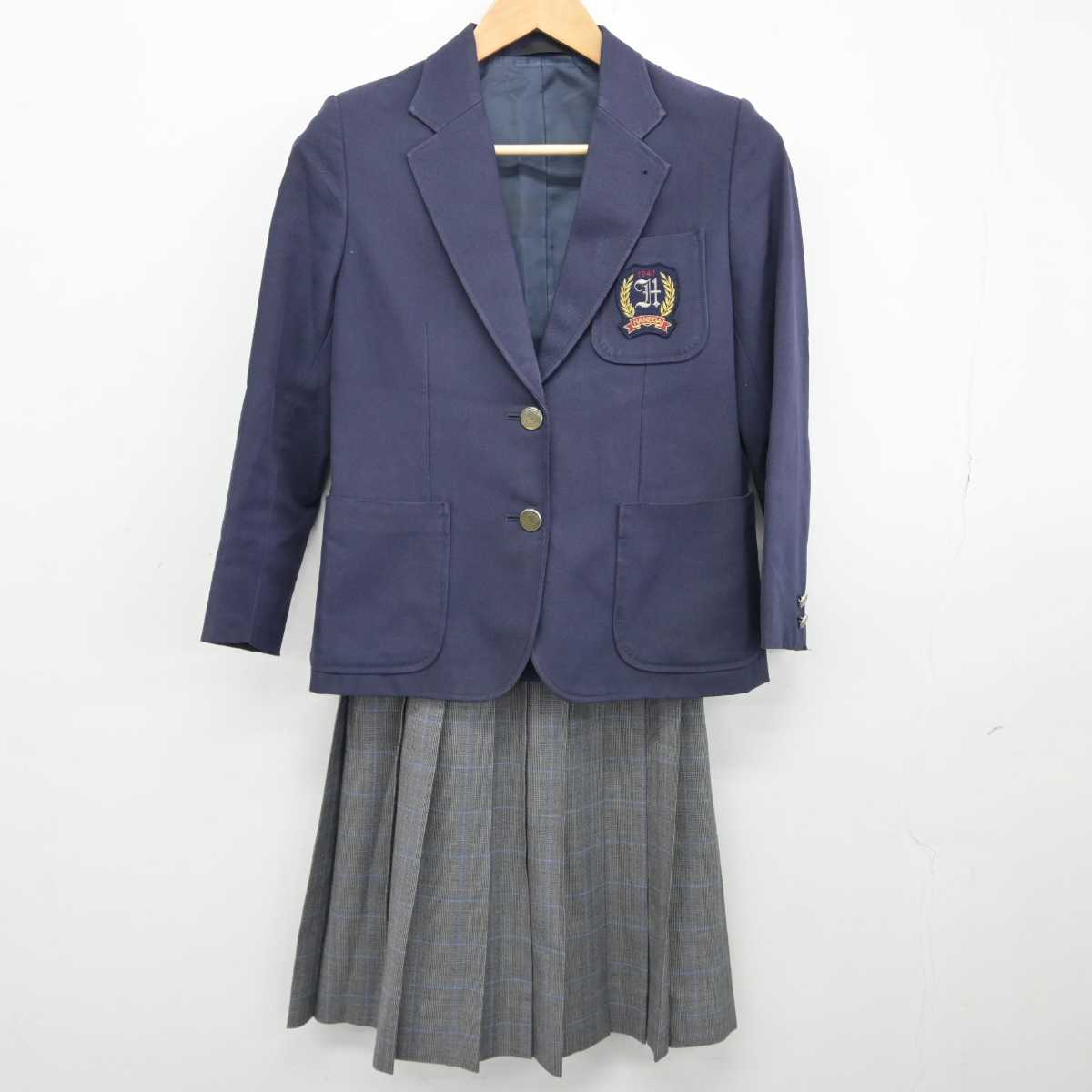 【中古】東京都 羽田中学校 女子制服 2点（ブレザー・スカート）sf039480