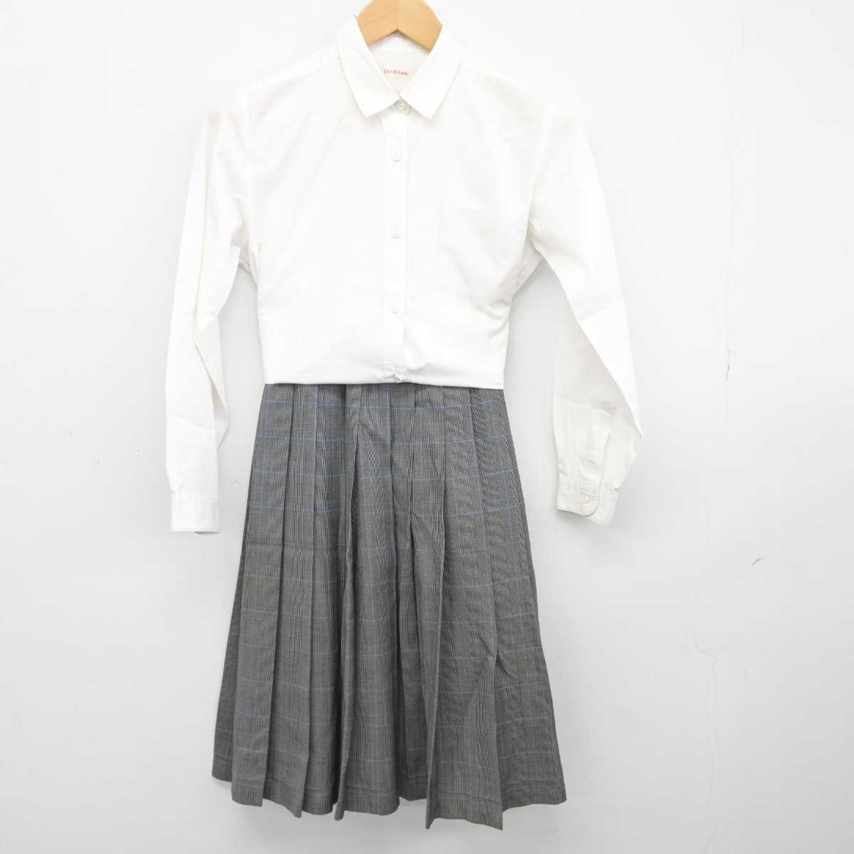 【中古】東京都 羽田中学校 女子制服 2点（シャツ・スカート）sf039481