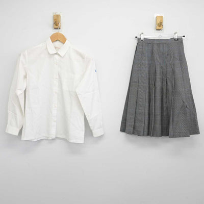 【中古】東京都 羽田中学校 女子制服 2点（シャツ・スカート）sf039481