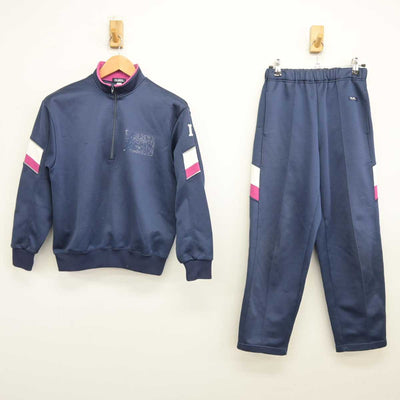 【中古】埼玉県 伊奈中学校 女子制服 2点（ジャージ 上・ジャージ 下）sf039490