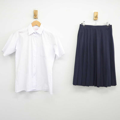 【中古】埼玉県 伊奈中学校 女子制服 2点（シャツ・スカート）sf039496