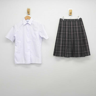 【中古】埼玉県 喜沢中学校 女子制服 2点（シャツ・スカート）sf039505