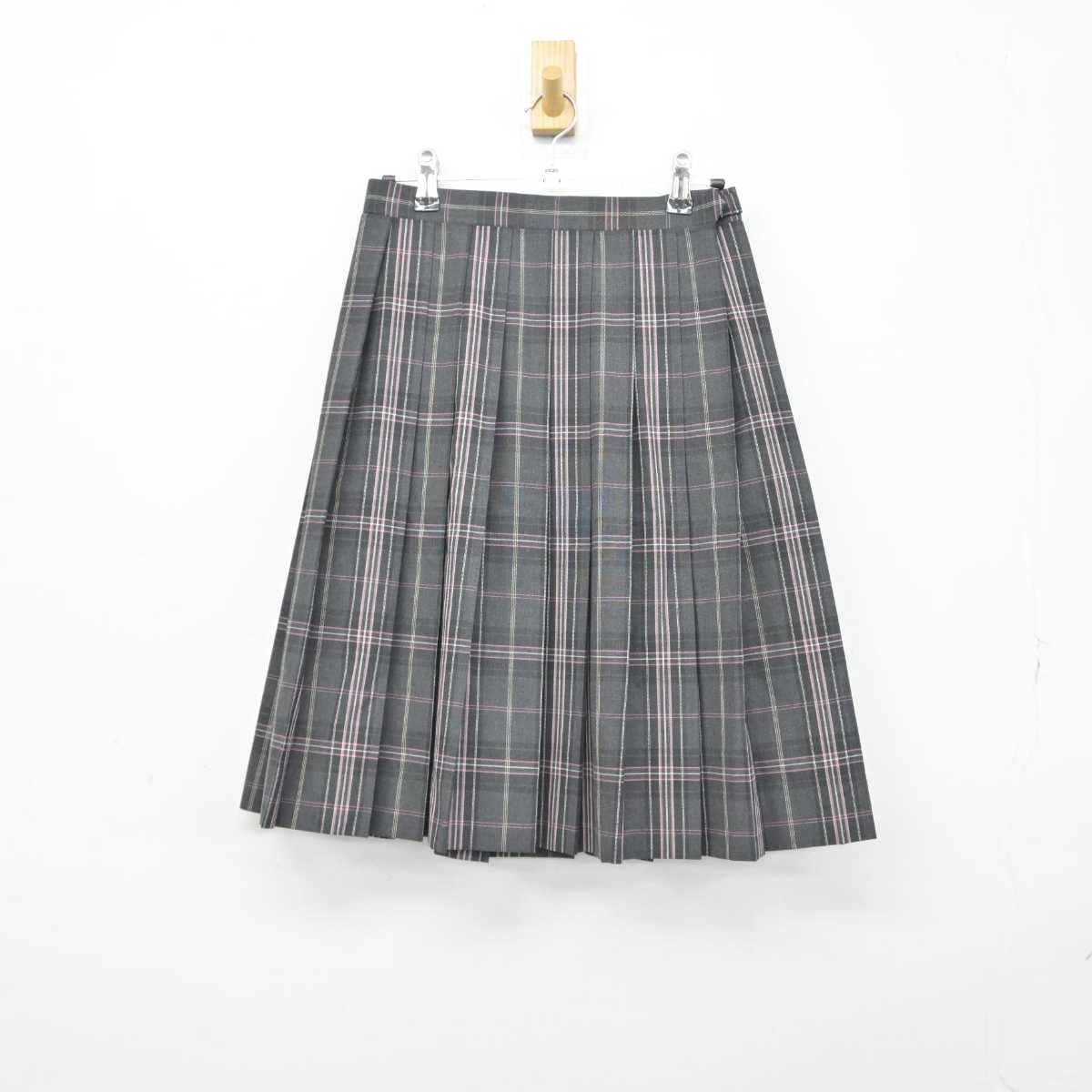 【中古】埼玉県 喜沢中学校 女子制服 2点（シャツ・スカート）sf039505