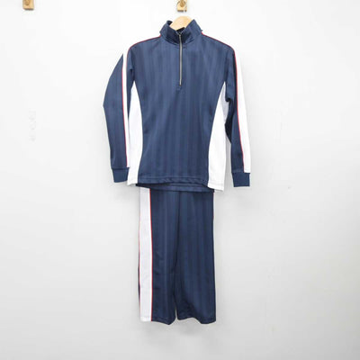 【中古】埼玉県 喜沢中学校 女子制服 2点（ジャージ 上・ジャージ 下）sf039507