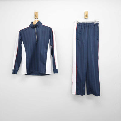 【中古】埼玉県 喜沢中学校 女子制服 2点（ジャージ 上・ジャージ 下）sf039507