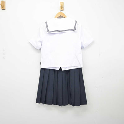 【中古】福井県 北陸高等学校 女子制服 2点（セーラー服・スカート）sf039515