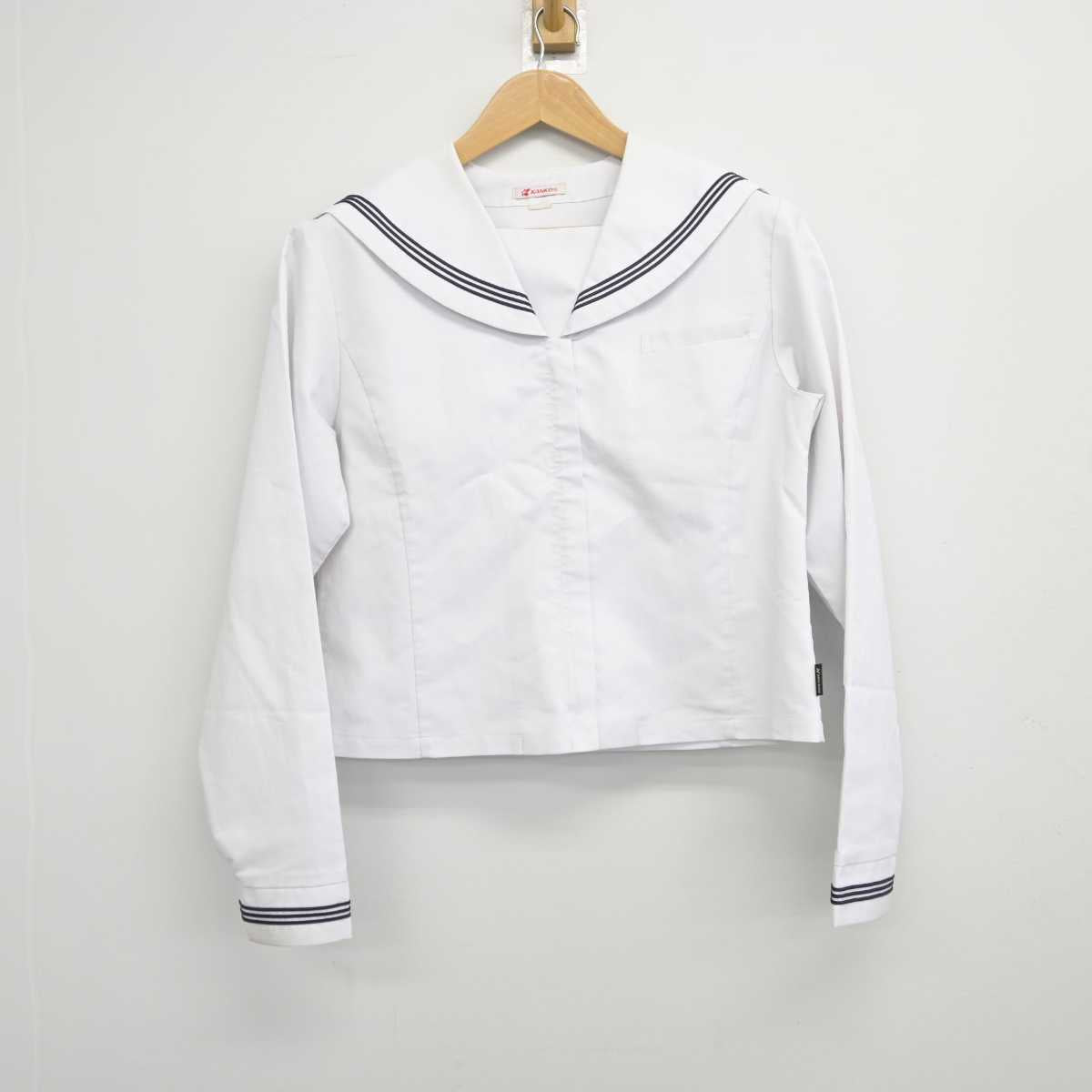 【中古】福井県 北陸高等学校 女子制服 2点（セーラー服・セーラー服）sf039516