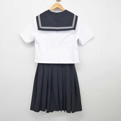 【中古】東京都 大森第四中学校 女子制服 3点（セーラー服・スカート）sf039555