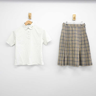 【中古】三重県 高田学苑高田中学校高等学校 女子制服 2点（シャツ・スカート）sf039556