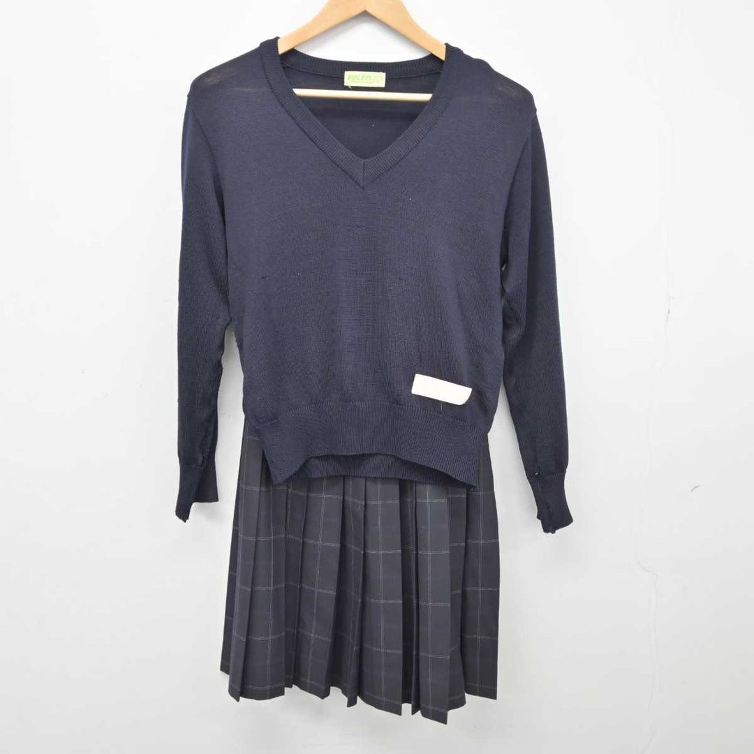 【中古】東京都 大妻中野中学校高等学校 女子制服 2点（ニット・スカート）sf039566 | 中古制服通販パレイド