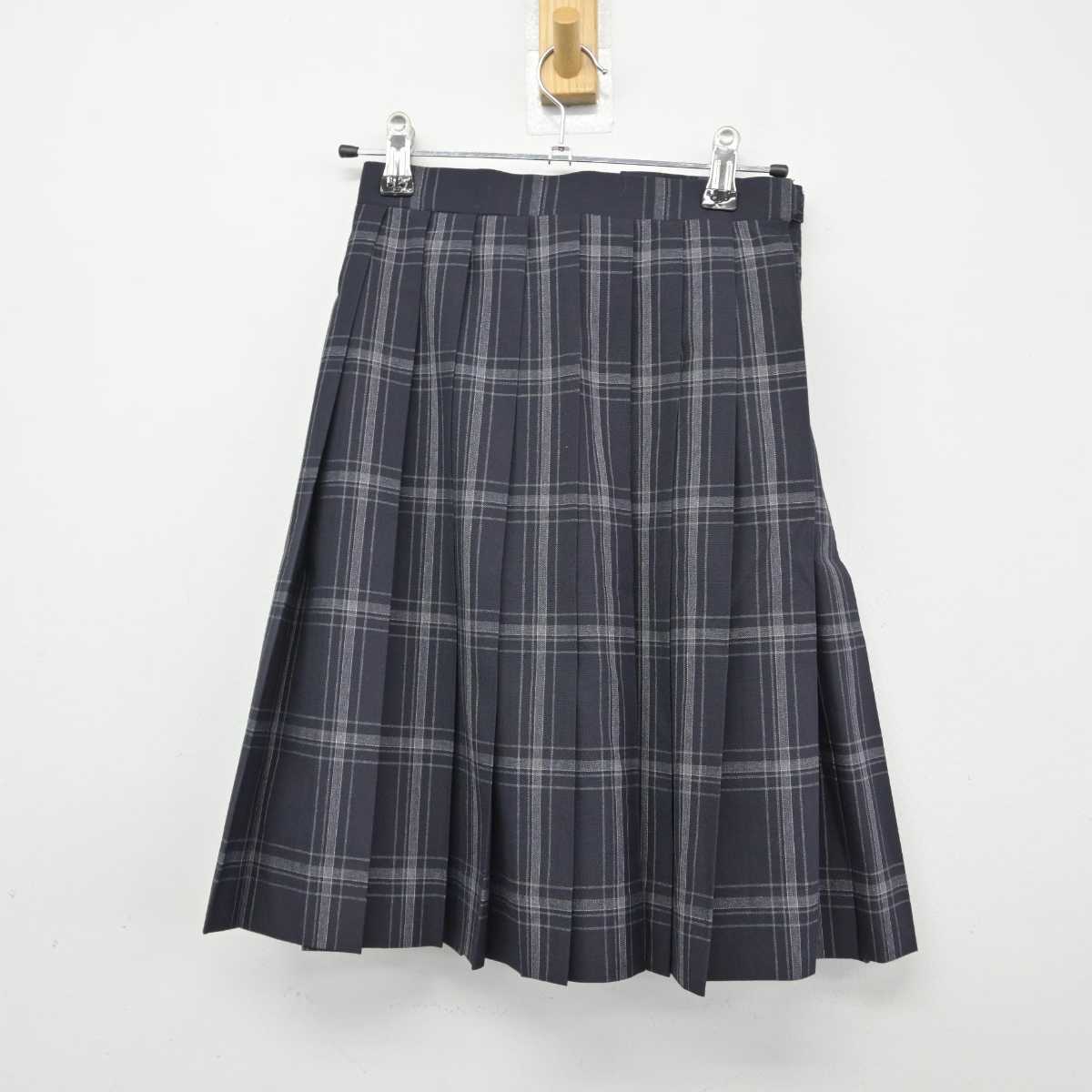 【中古】東京都 大妻中野中学校高等学校 女子制服 2点（ニットベスト・スカート）sf039567