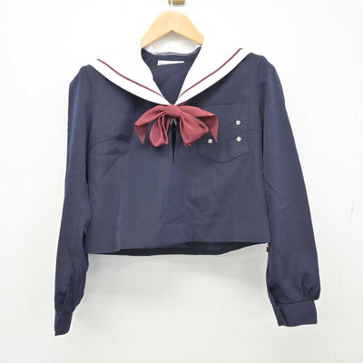 【中古】愛知県 梅坪台中学校 女子制服 3点（セーラー服・スカート）sf039577