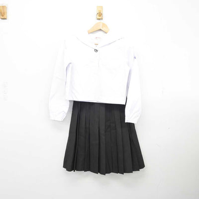 【中古】鹿児島県 鹿児島玉龍高等学校 女子制服 3点（セーラー服・セーラー服・スカート）sf039602