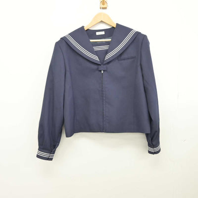 【中古】秋田県 秋田南中学校 女子制服 2点（セーラー服・スカート）sf039633