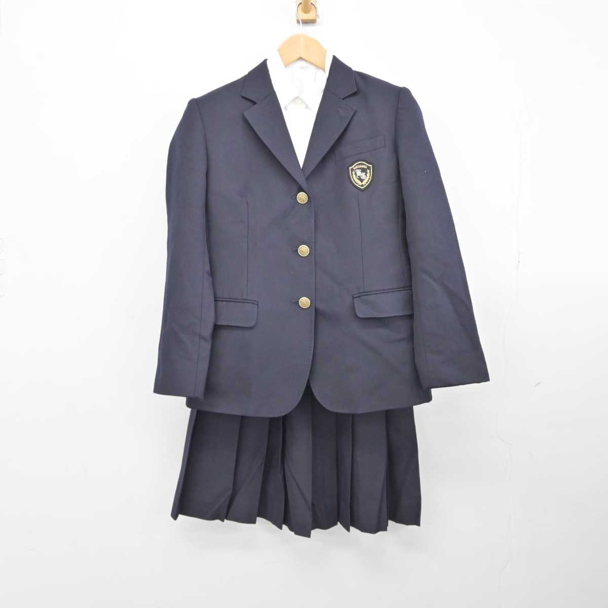 【中古】富山県 片山学園高等学校 女子制服 3点（ブレザー・シャツ・スカート）sf039637