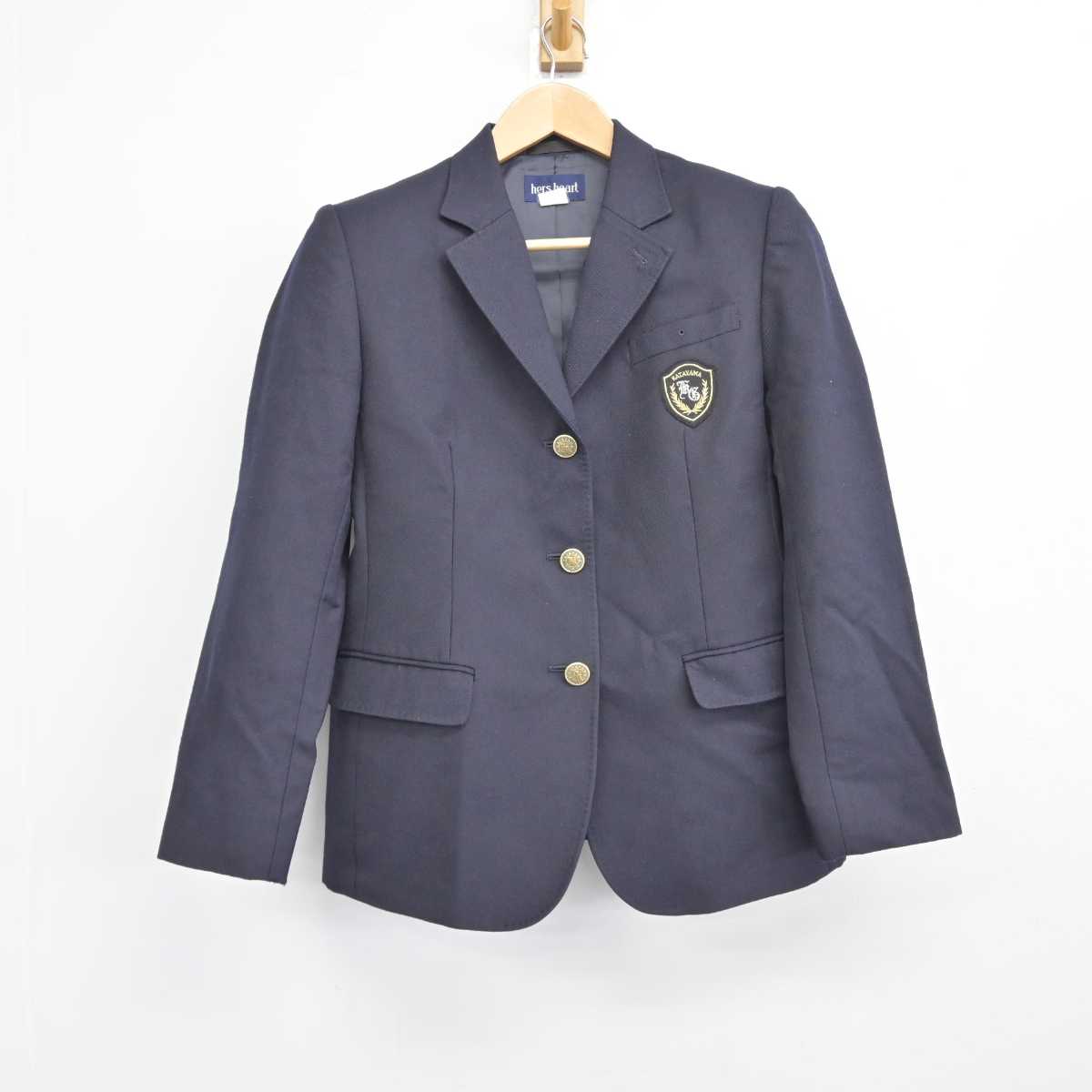 【中古】富山県 片山学園高等学校 女子制服 3点（ブレザー・シャツ・スカート）sf039637