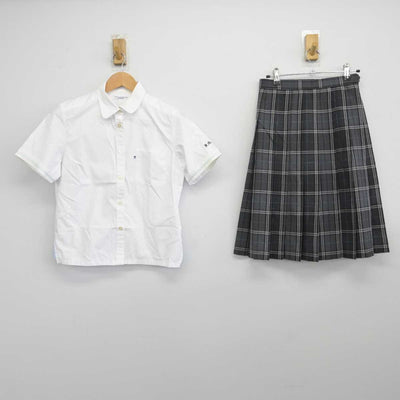 【中古】富山県 片山学園高等学校 女子制服 2点（シャツ・スカート）sf039638