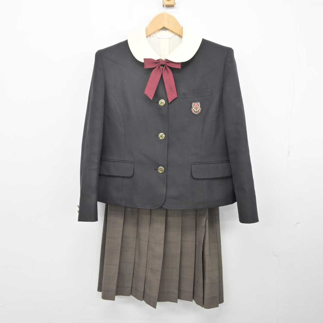 【中古】京都府 洛南高等学校附属中学校 女子制服 5点（ブレザー・シャツ・スカート）sf039670